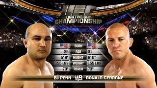 UFC 1 Gameplay BJ Penn vs Donald Cerrone