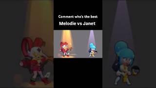 Melodie Vs Janet #brawlstars #brawltalk #brawler #gaming