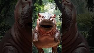 Funny hippo