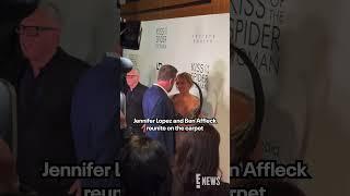 Jennifer Lopez and Ben Affleck reunite on the "Kiss of the Spider Woman" red carpet.