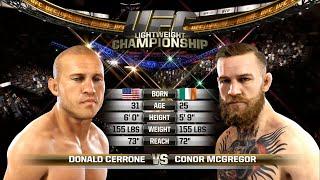 UFC 1 Gameplay Donald Cerrone vs Conor McGregor