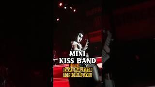 MINI KISS BAND || I WAS MADE FOR LOVING YOU #feedshorts #kissband #rock #heavymetal